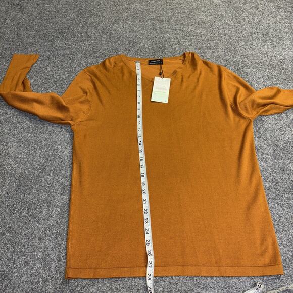 NWT Zara Mens Size XL Brown Lightweight V- Neck Pullover Sweater - Picture 5 of 7